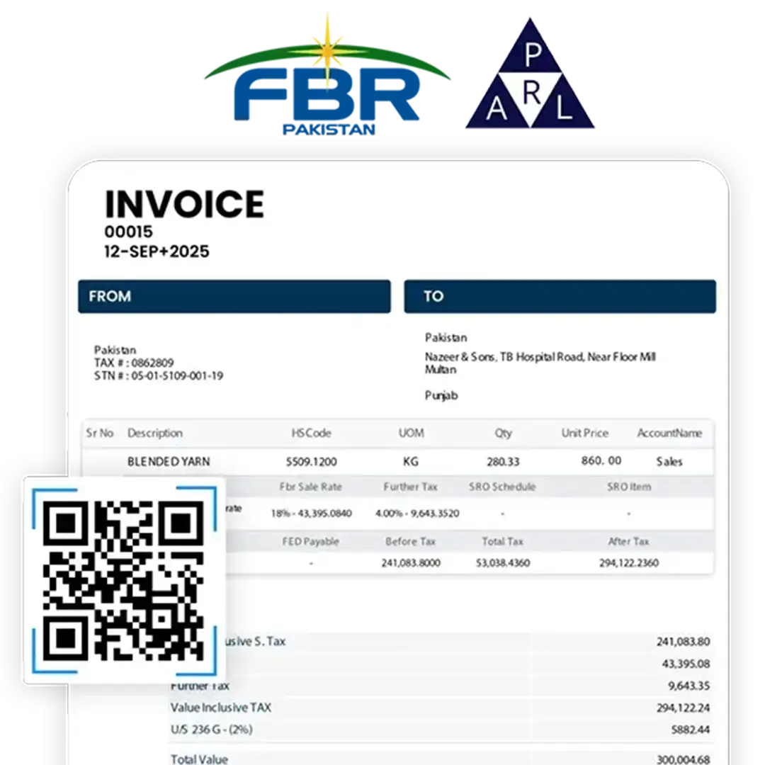 POS or ERP to FBR for real-time digital invoicing